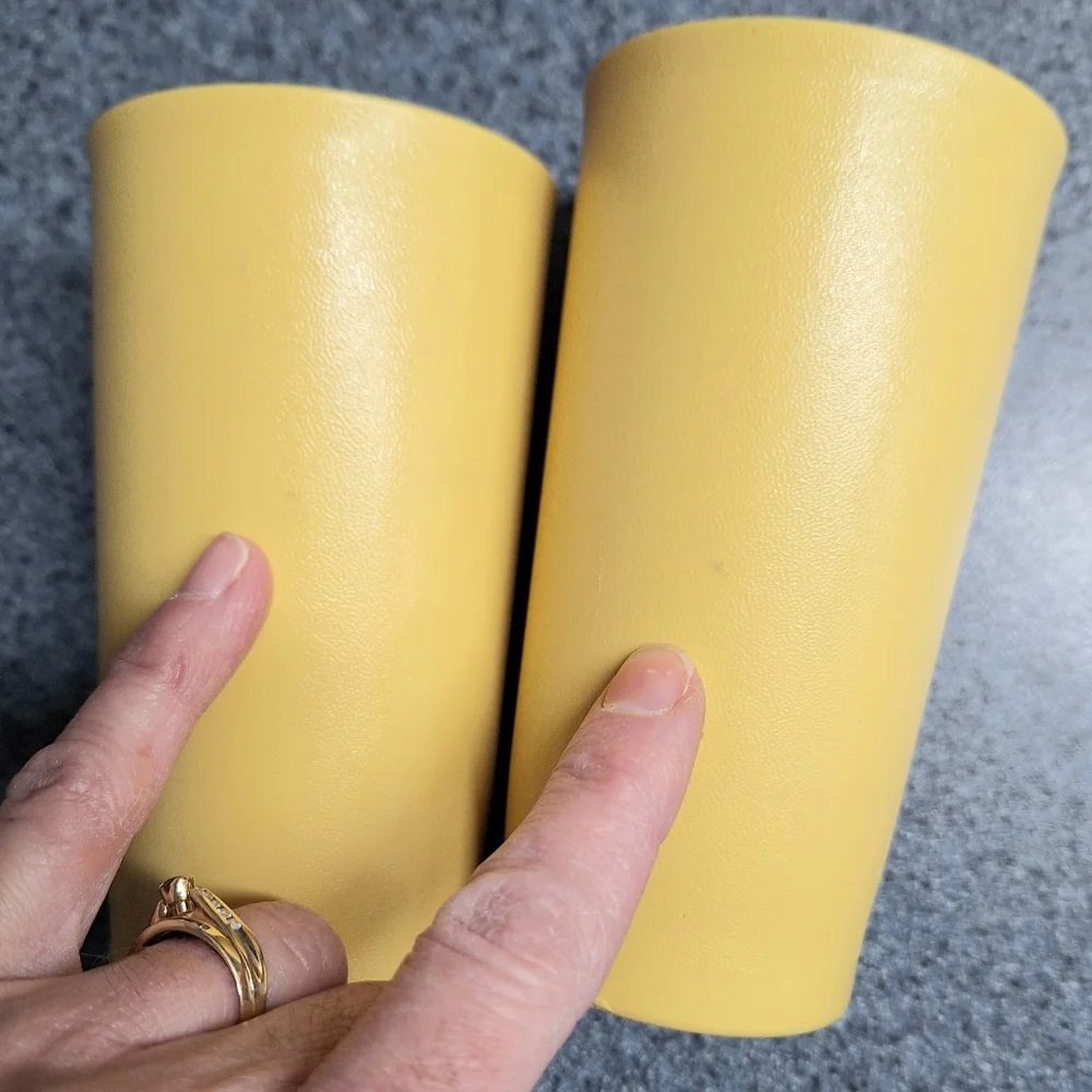 Vintage Tupperware Harvest Gold 10 Ounce Tumbler Set(4)